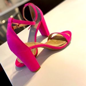 Hot Pink 3in High Heels with toe support